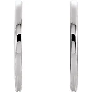 WB Choice Jewelry Sterling Silver 342 mm Hinged Hoop Earrings 2207110008PSTWBC Earrings WB Choice Jewelry Sterling Silver 342 mm Hinged Hoop Earrings 2207110008PSTWBC Earrings