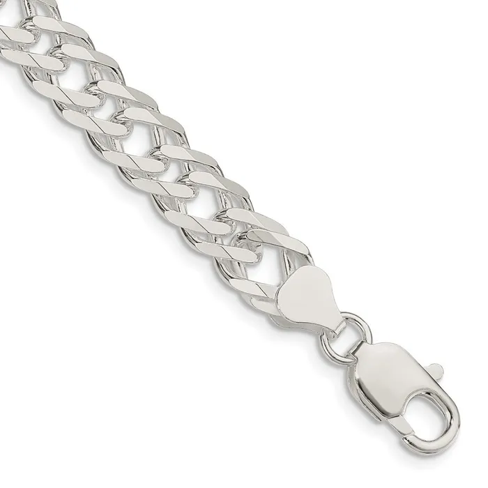 WB Choice Jewelry Sterling Silver 775mm 6 Side DC Flat Double Curb ChainWBCQFC2197 Rings WB Choice Jewelry Sterling Silver 775mm 6 Side DC Flat Double Curb ChainWBCQFC2197 Rings