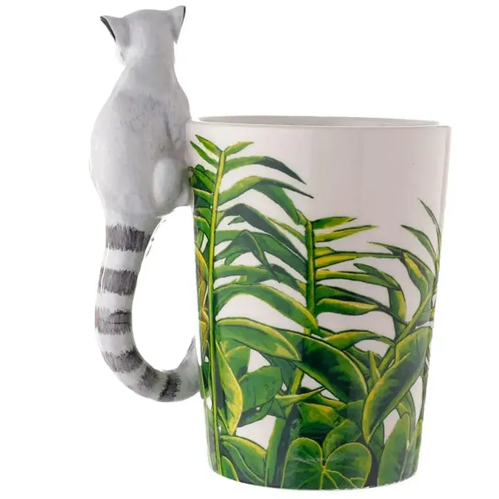 3D Ring Tailed Lemur Rainforest Mug FAIRE Puckator Ltd Rings