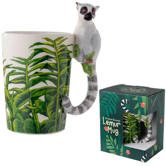 3D Ring Tailed Lemur Rainforest Mug FAIRE Puckator Ltd Rings