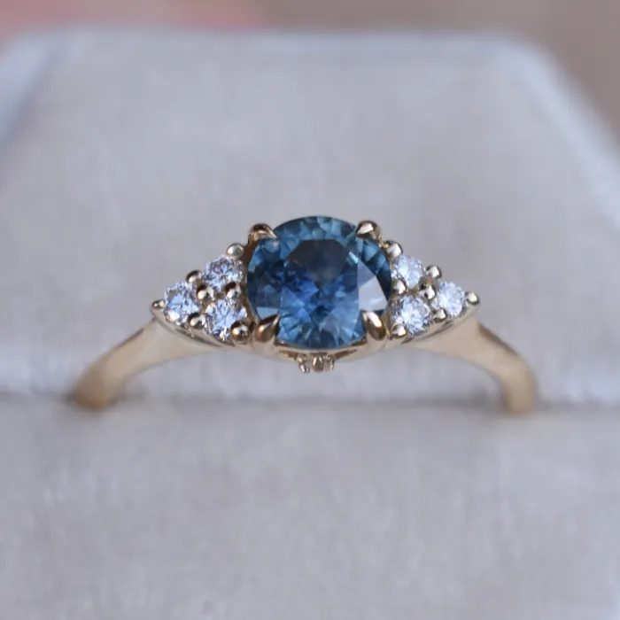 AlbrechtJewellery Montana Sapphire Ring 14K GoldMontana Sapphire Engagement Ring Rings