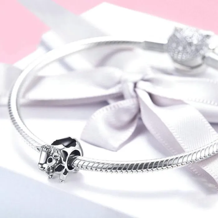 aliexpress Necklaces Cow Llama Horse Charms for Pandora Style Bracelets Sterling Silver Farm Animal Charms