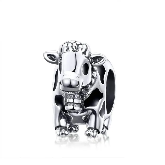 aliexpress Necklaces Cow Llama Horse Charms for Pandora Style Bracelets Sterling Silver Farm Animal Charms