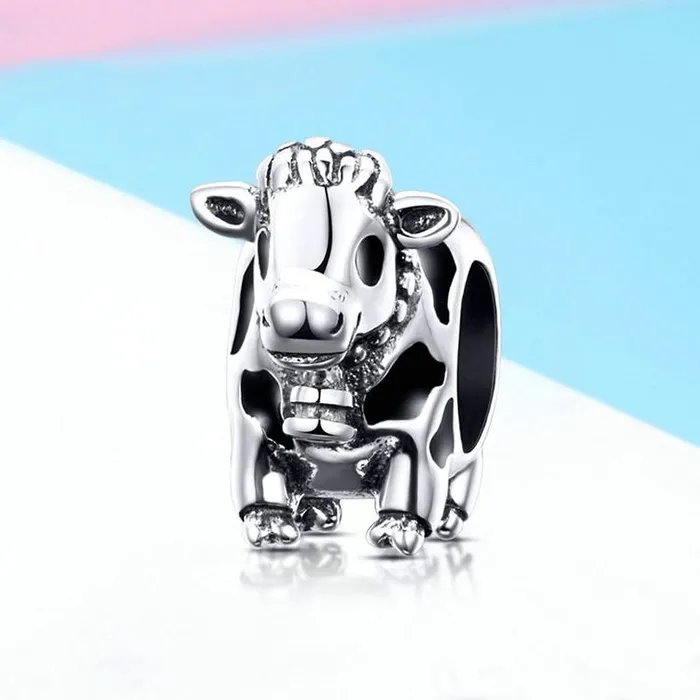 aliexpress Necklaces Cow Llama Horse Charms for Pandora Style Bracelets Sterling Silver Farm Animal Charms