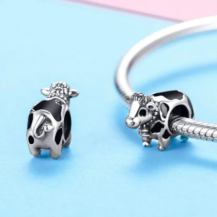 aliexpress Necklaces Cow Llama Horse Charms for Pandora Style Bracelets Sterling Silver Farm Animal Charms