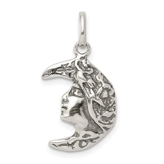 Girl in the Moon Necklace QGI Necklaces