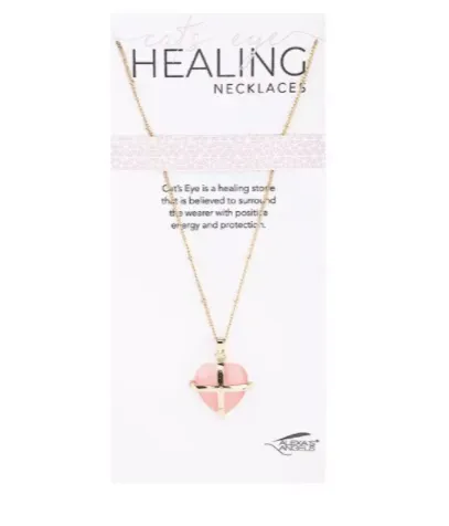Kellis Gifts Necklaces Heart Shaped Healing Cats Eye Pink Necklace Alexas Angels Kellis Gifts Necklaces Heart Shaped Healing Cats Eye Pink Necklace Alexas Angels