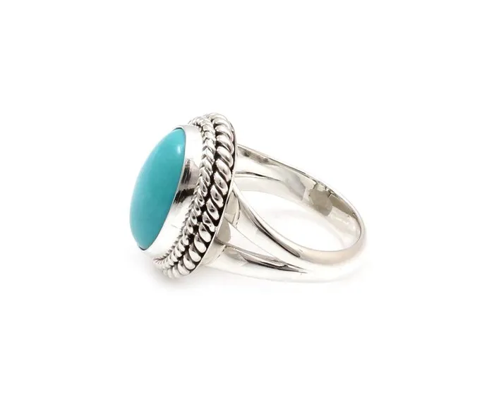 Kingman Turquoise Ring Artie Yellowhorse Rings