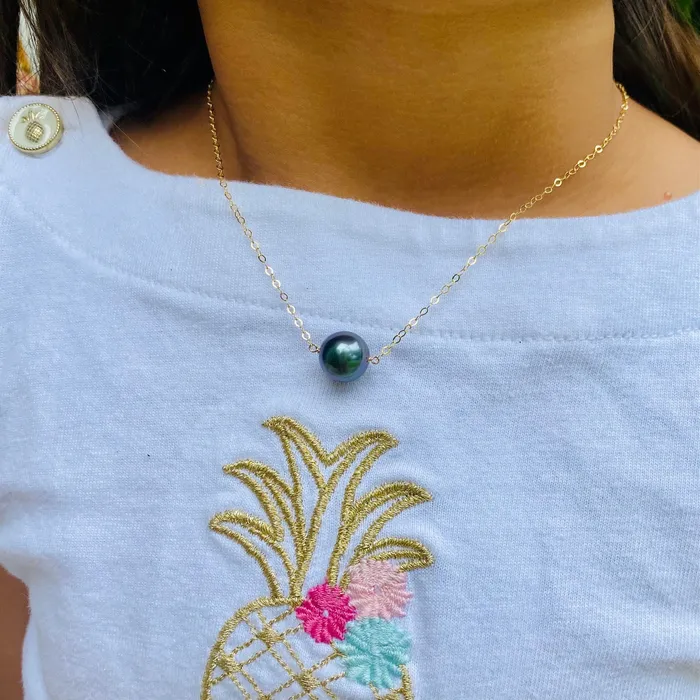 Necklaces Baby Tahitian Pearl Bar Necklace misha hawaii Necklaces Baby Tahitian Pearl Bar Necklace misha hawaii