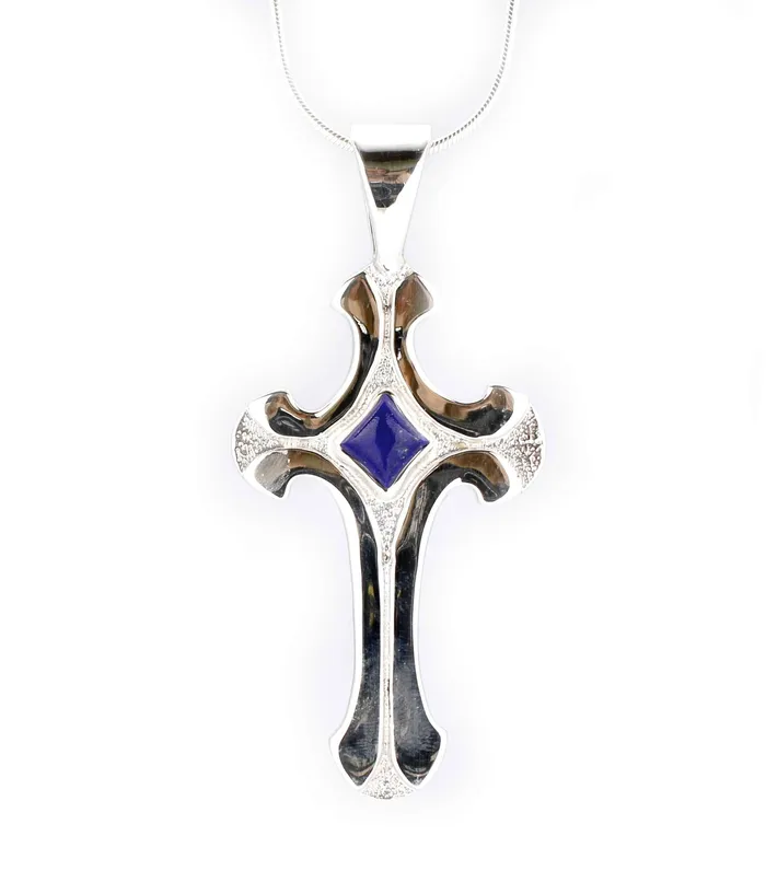 Necklaces Ben Nighthorse Swirl Of Cross Pendant