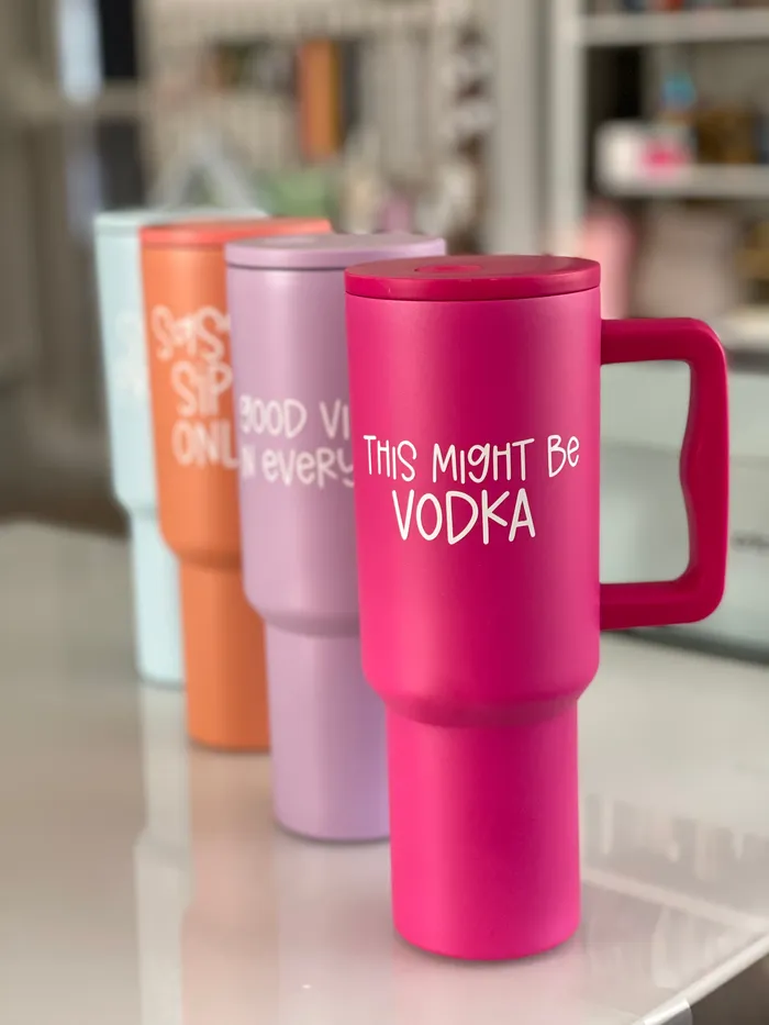 Necklaces ClaudiaG Home Personalized Monochromatic Tumbler
