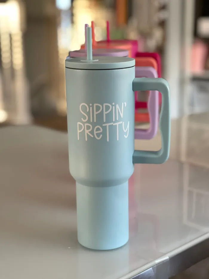 Necklaces ClaudiaG Home Personalized Monochromatic Tumbler