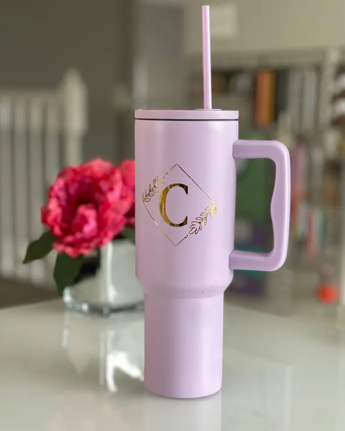 Necklaces ClaudiaG Home Personalized Monochromatic Tumbler