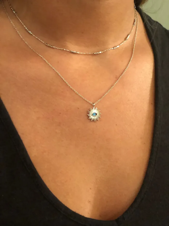 Necklaces evil eye pendant necklace bubs sass