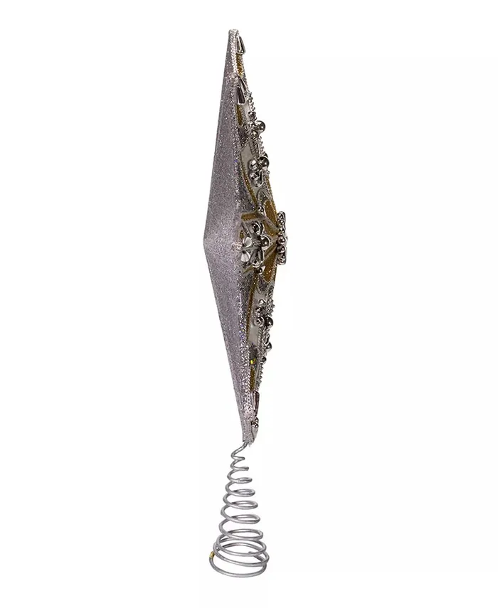 Necklaces KURT S ADLER INC Star Tree Topper 16 8Point Star Tree Top Christmas Tree Decor Imported