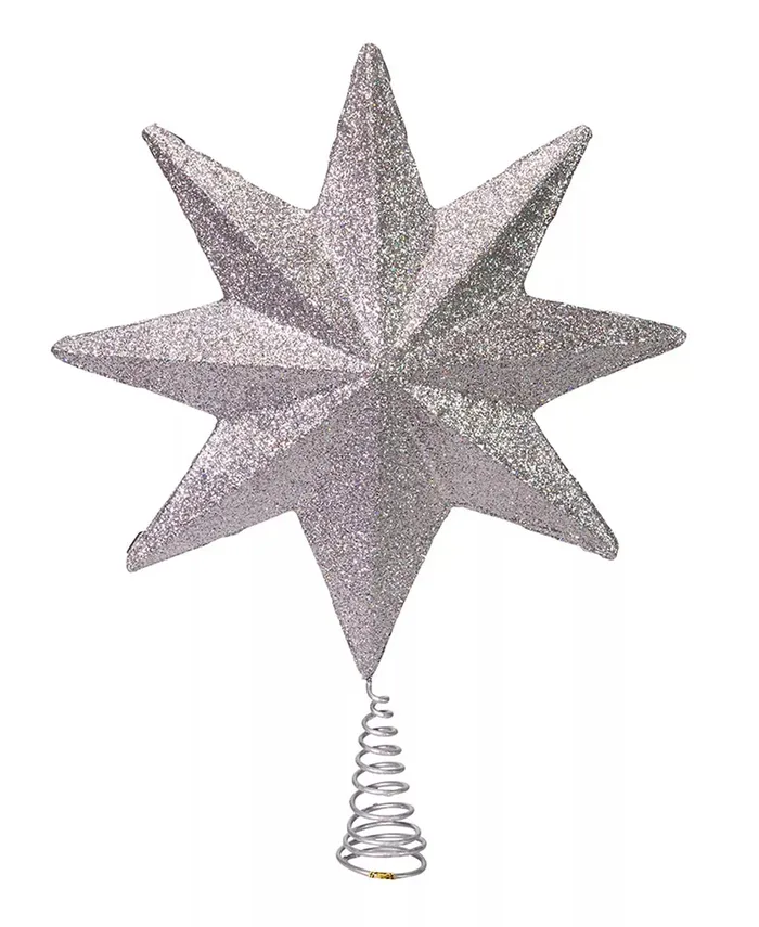 Necklaces KURT S ADLER INC Star Tree Topper 16 8Point Star Tree Top Christmas Tree Decor Imported