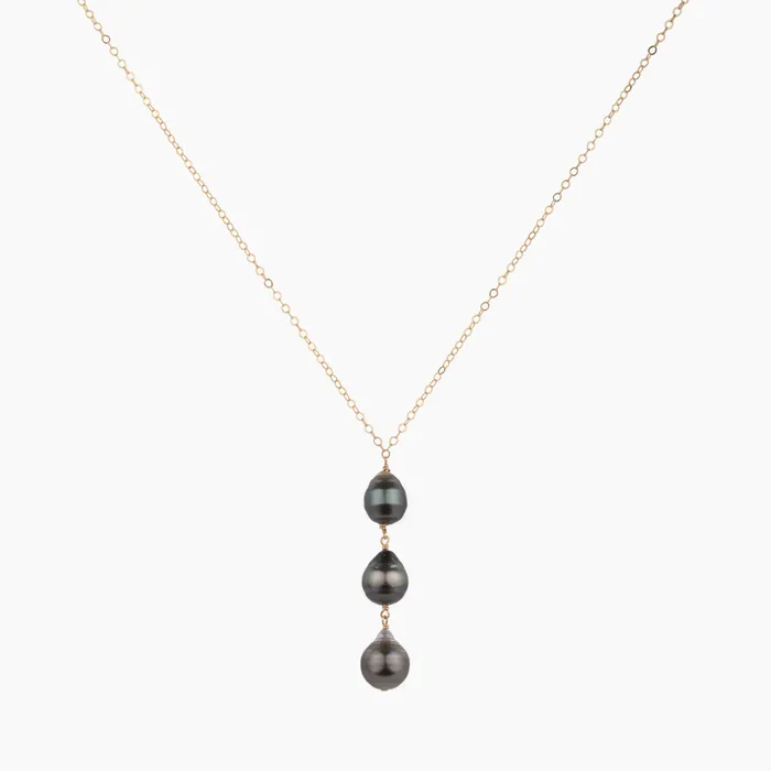 Necklaces misha hawaii Ekolu Tahitian Pearl Y Necklace