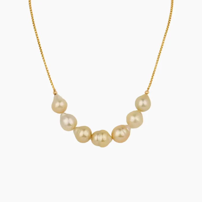 Necklaces misha hawaii Napali Golden South Sea Pearl Necklace