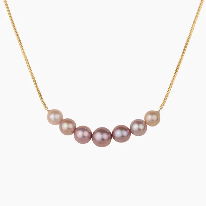 Necklaces misha hawaii Ombr Pink Cali Pearl Necklace