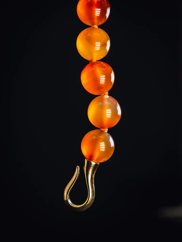 Necklaces Vicky Bates Sterling Silver Carnelian Necklace
