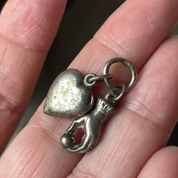 Necklaces Vintage Paris Jewelry Heart and Hand Pendant Sterling Silver Vintage Necklaces Vintage Paris Jewelry Heart and Hand Pendant Sterling Silver Vintage