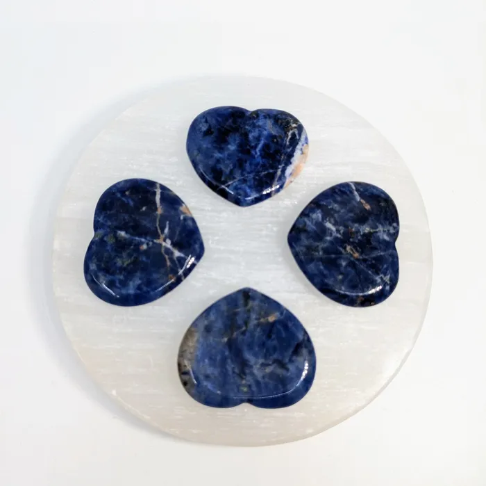 Sodalite 125 Thumb Heart Stone LV7632 Bliss Crystals Necklaces