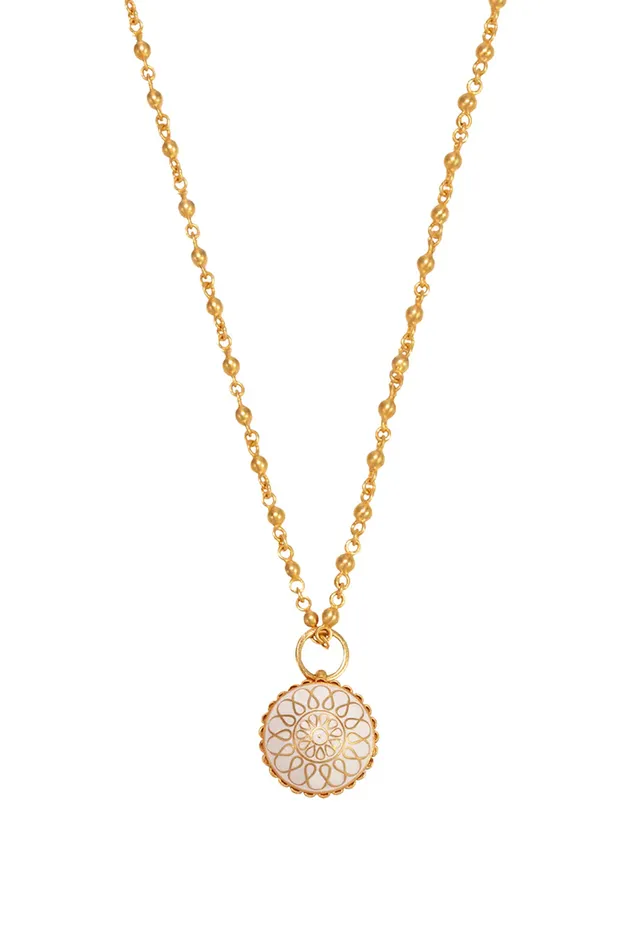 Van Gelder Necklaces White Locket Necklace