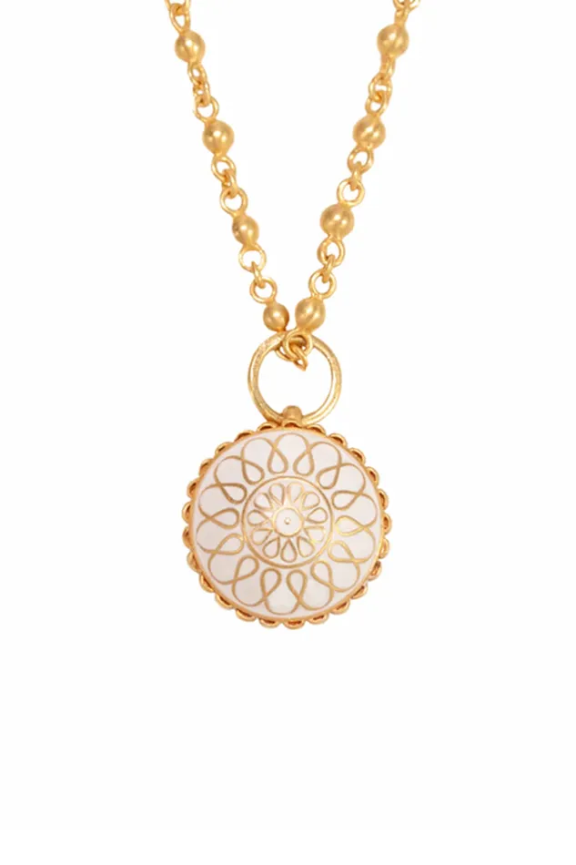 Van Gelder Necklaces White Locket Necklace