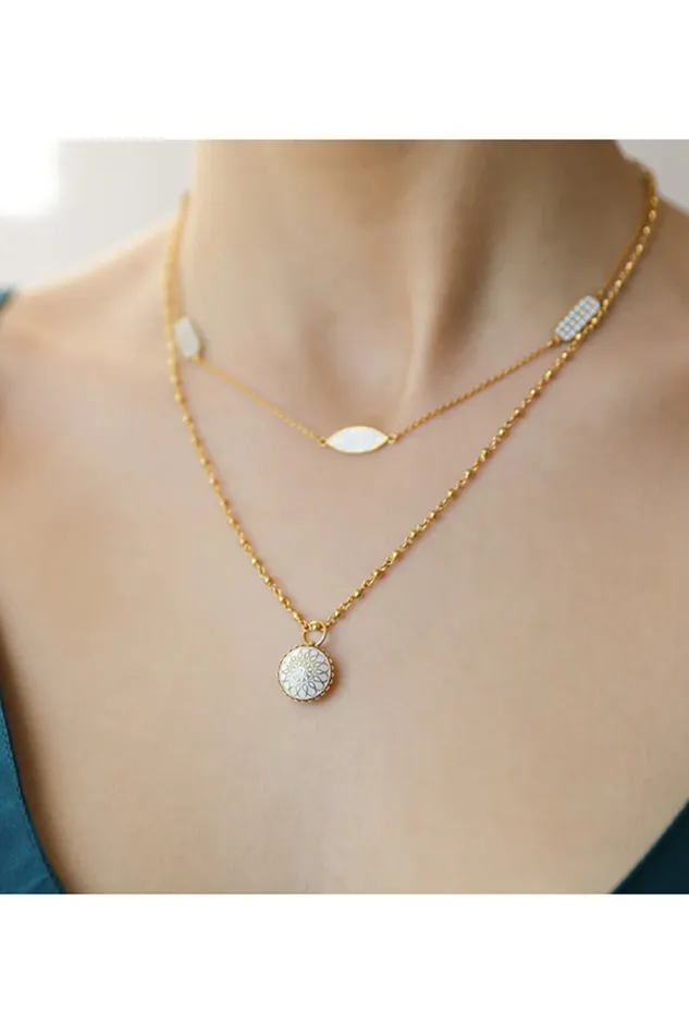 Van Gelder Necklaces White Locket Necklace