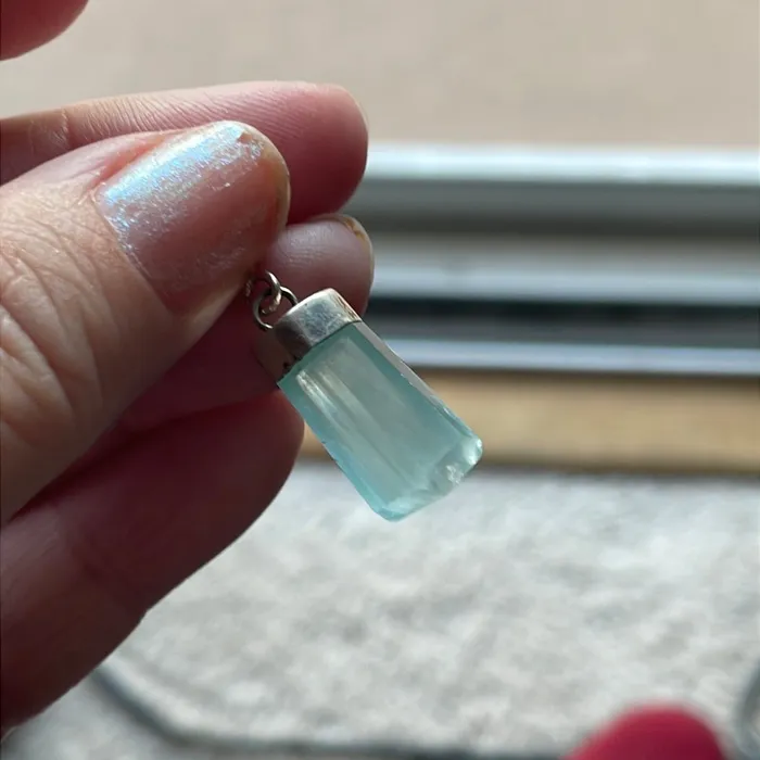 Vintage Paris Jewelry Necklaces Aquamarine Pendant Sterling Silver Vintage Vintage Paris Jewelry Necklaces Aquamarine Pendant Sterling Silver Vintage