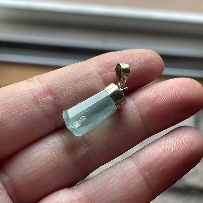Vintage Paris Jewelry Necklaces Aquamarine Pendant Sterling Silver Vintage Vintage Paris Jewelry Necklaces Aquamarine Pendant Sterling Silver Vintage